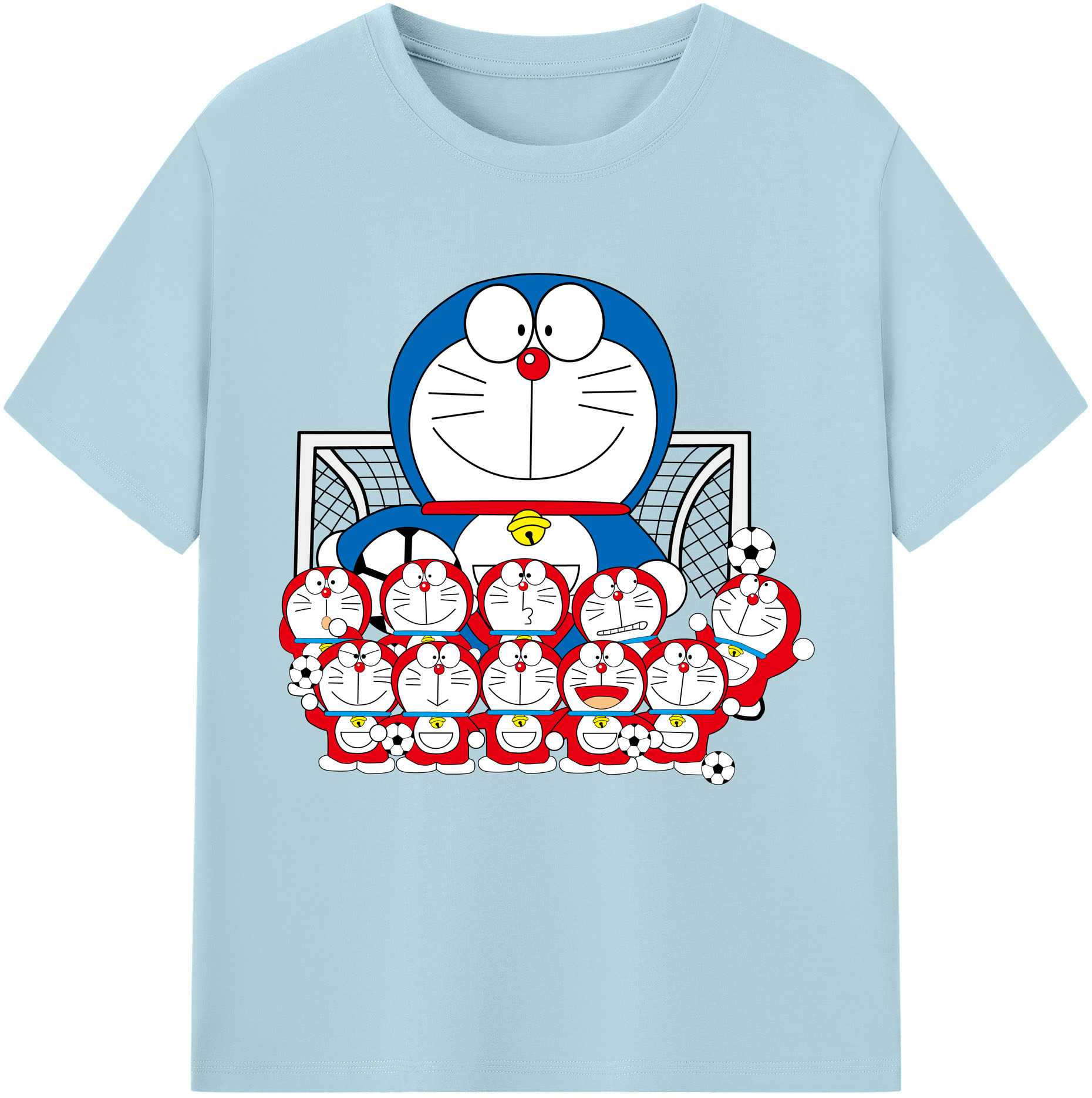 （画像用） ドラえもん Doraemon 綿100％半袖Tシャツ（フロントプリント）